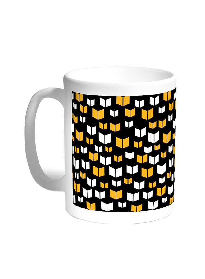 ديكالاك قدح قهوة - أشكال زخرفية أبيض