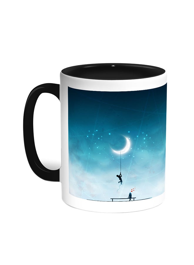 Decalac - Design A Painting Printed Coffee Mug Black/White - Image 1