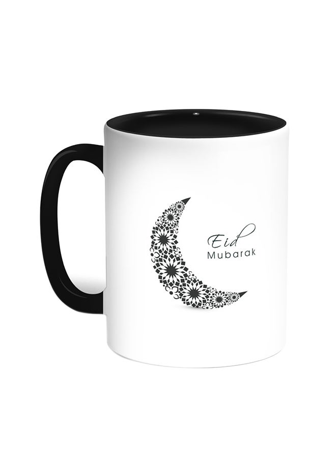 ديكالاك قدح قهوة - عيد مبارك أسود/ أبيض