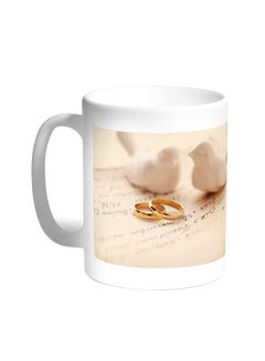 Decalac Engagement Rings Printed Coffee Mug White 