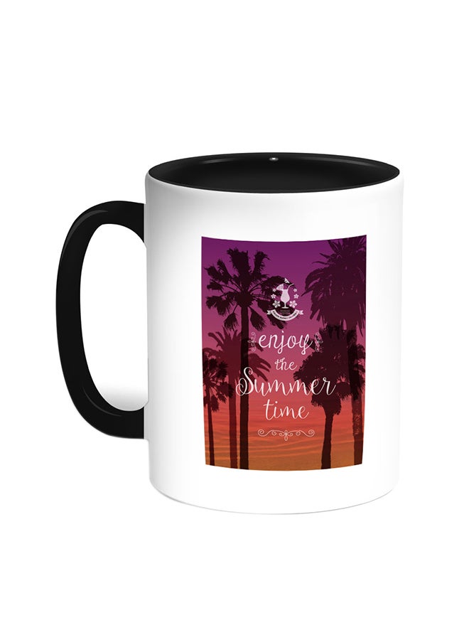 ديكالاك قدح قهوة - إنجوي ذا سمر تايم أسود/ أبيض