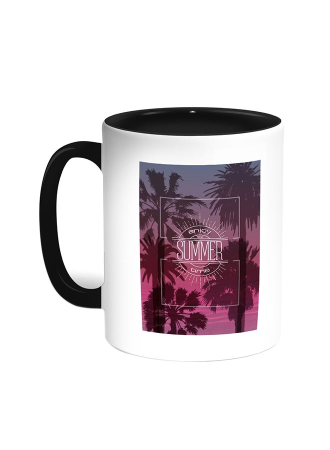 ديكالاك قدح قهوة - إنجوي ذا سمر تايم أسود/ أبيض