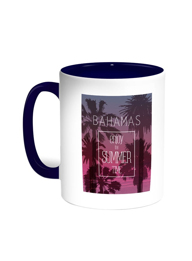 قدح قهوة - إنجوي ذا سمر تايم أزرق/ أبيض