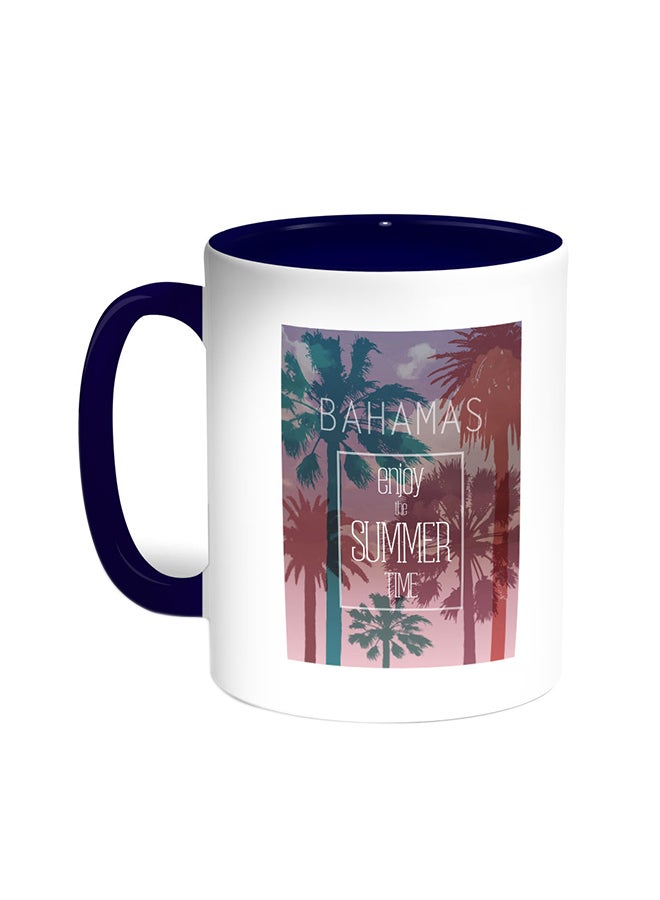 قدح قهوة - إنجوي ذا سمر تايم أزرق/ أبيض