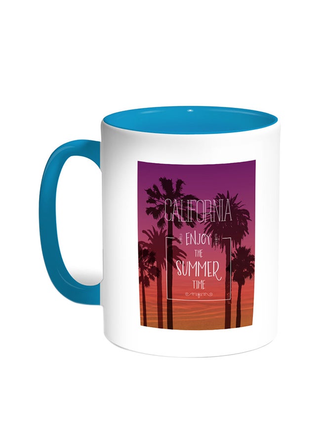 قدح قهوة - إنجوي ذا سمر تايم تركواز/أبيض