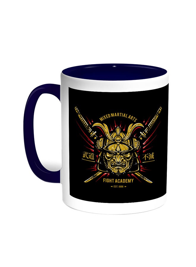 Decalac Fight - Legendary Printed Coffee Mug Blue/White 