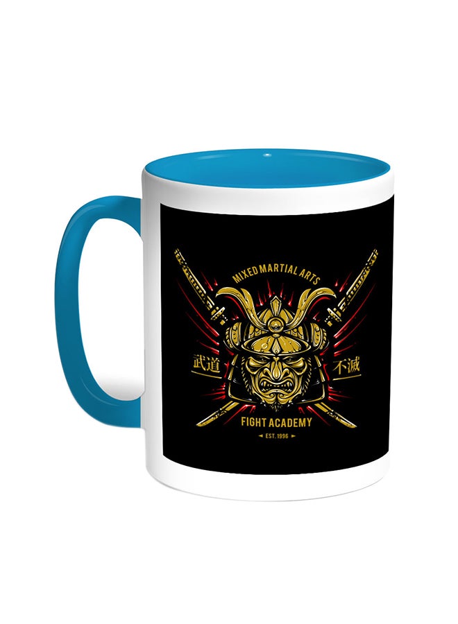Decalac Fight - Legendary Printed Coffee Mug Turquoise/White 