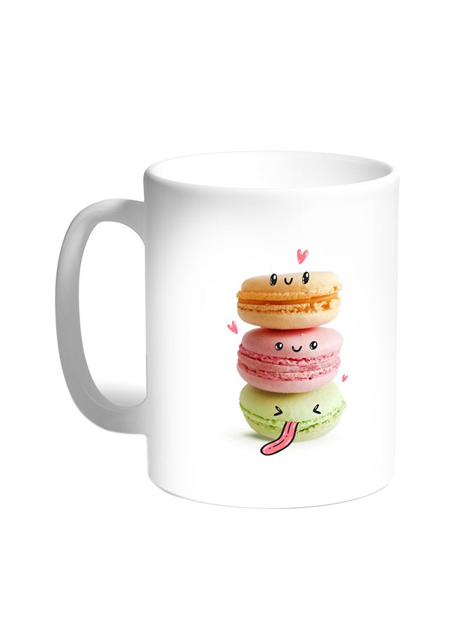 Food Time Printed Coffee Mug White