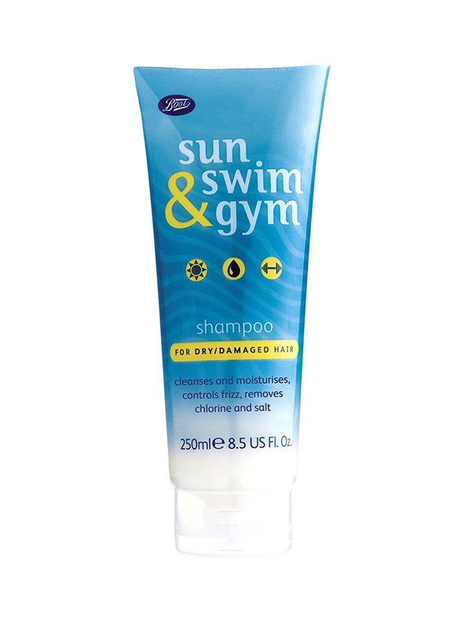 Boots - Sun Swim and Gym Shampoo for Dry Damaged Hair 250ml - Image 1