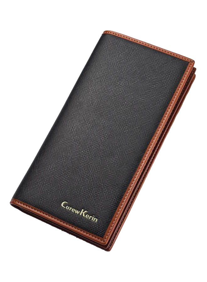 Curewe Kerien Multi-Card Passcase Bifold Wallet Black/Brown