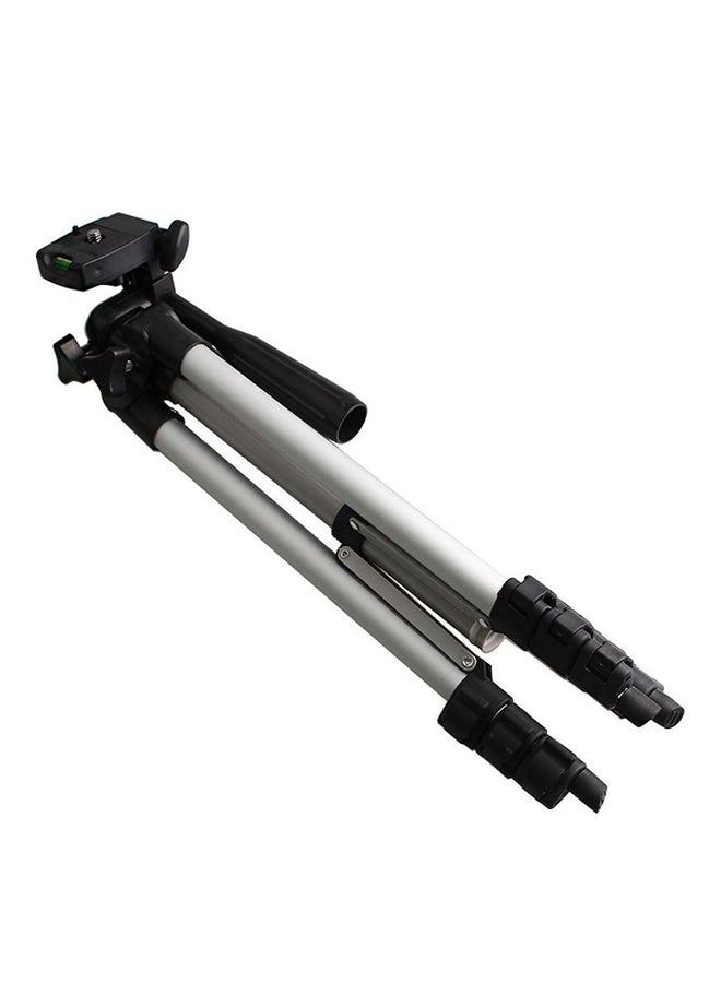 Portable Camera Tripod Stand Silver/Black - Image 1