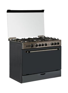 سوبر جنرال موقد طبخ وفرن بخمس شعلات SGC 901 FS SS فضي  - Image 3