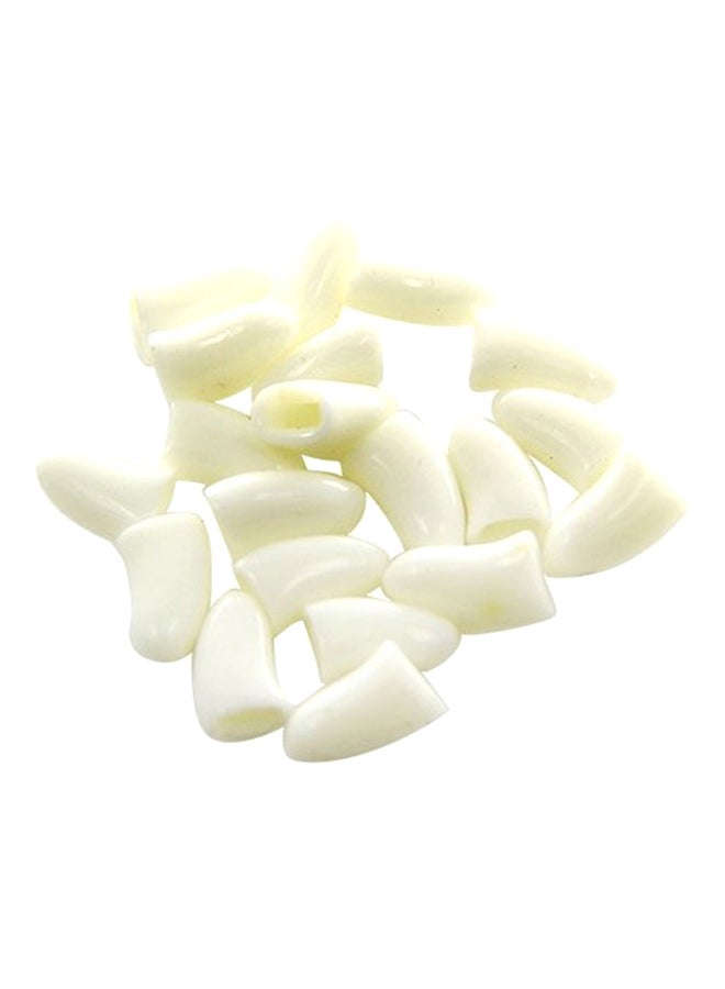 بلولانز طقم أظافر صناعية بطبعة كلب وقط مكون من 20 قطعة أبيض Extra Large