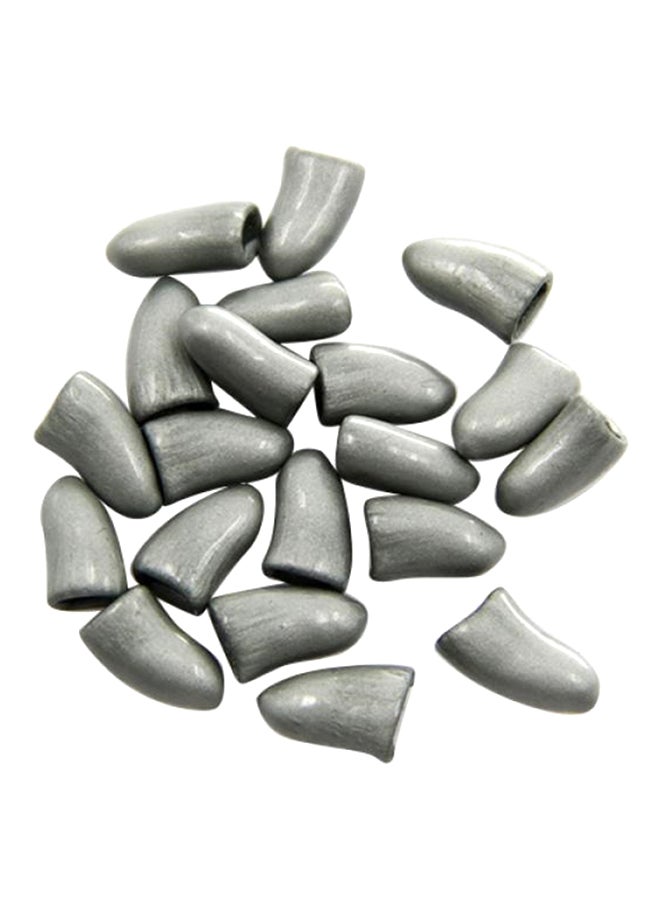Bluelans 20-Piece Dog Cat Nail Cap Covers Grey Small 