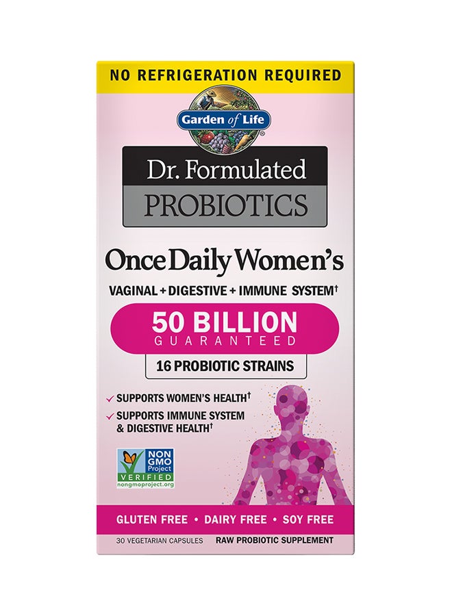 Garden of Life - Dr Formulated Probiotics - Once a Day - 50 Billion CFU - 30 Vegan Capsules - Image 1