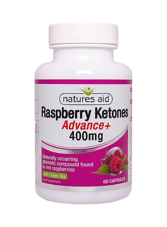 Natures Aid Raspberry Ketones Advance With Green Tea Food Supplement