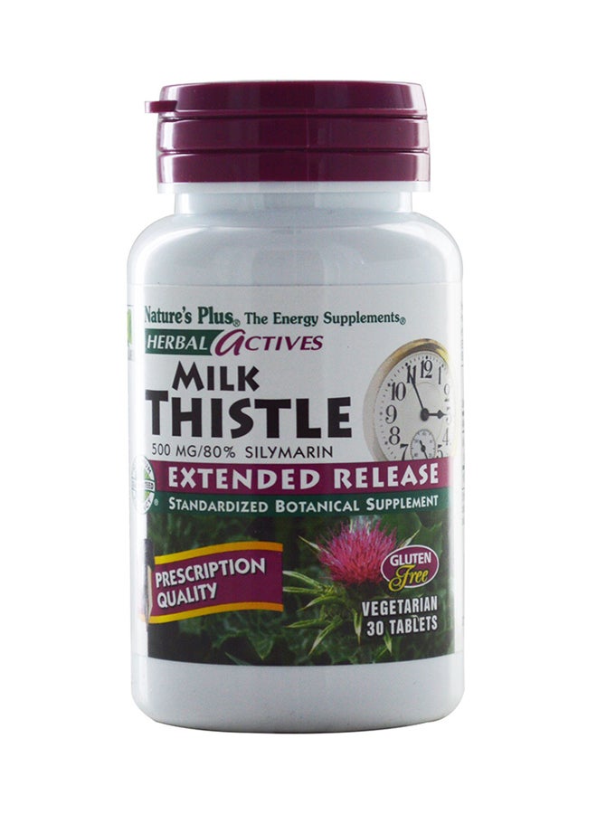 Natures Plus Herbal Actives Milk Thistle Silymarin - Image 1