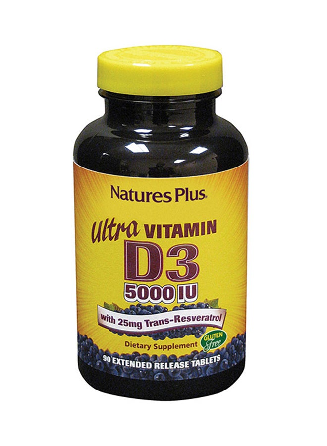 Natures Plus Ultra Vitamin D3 With Trans-Resveratrol