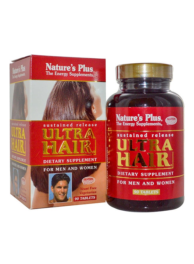 Natures Plus Ultra Hair Sustained Release 90 Tablets - Image 1