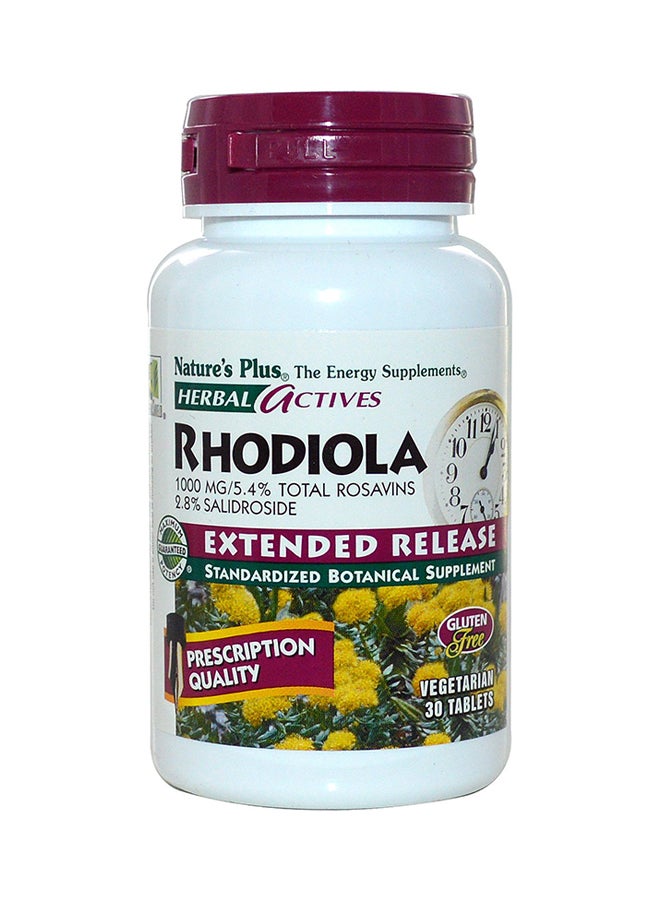 Natures Plus Herbal Actives Rhodiola Extended Release - 30 Tablets - Image 1