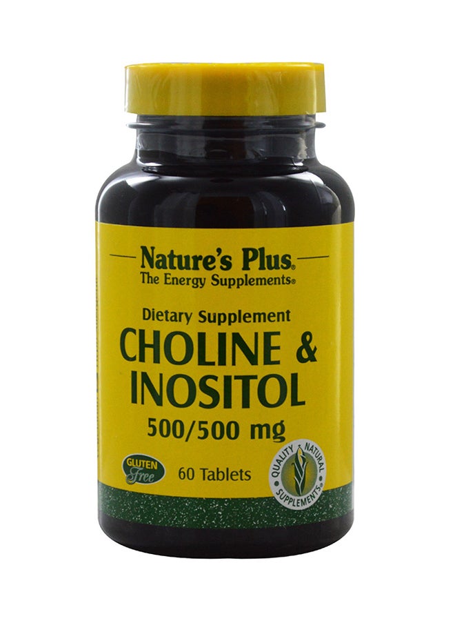 Natures Plus Choline And Inositol - 60 Tablets - Image 1