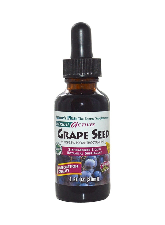 Natures Plus Herbal Actives Grape Seed Liquid Suspension - Image 1