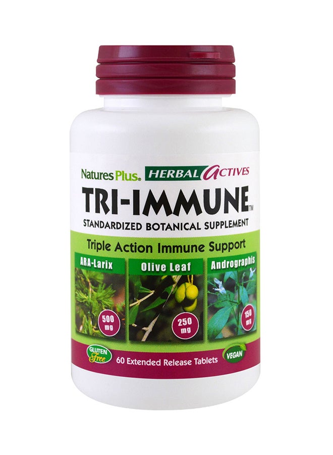 Natures Plus - Herbal Actives Tri-Immune 60 Extended Release Tablets - Image 1