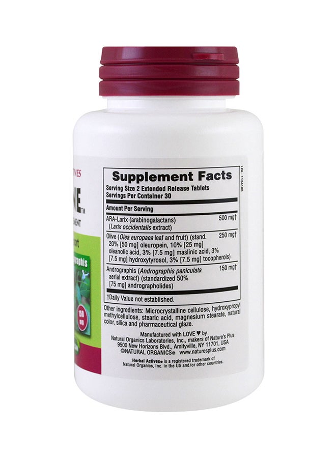 Natures Plus - Herbal Actives Tri-Immune 60 Extended Release Tablets - Image 1