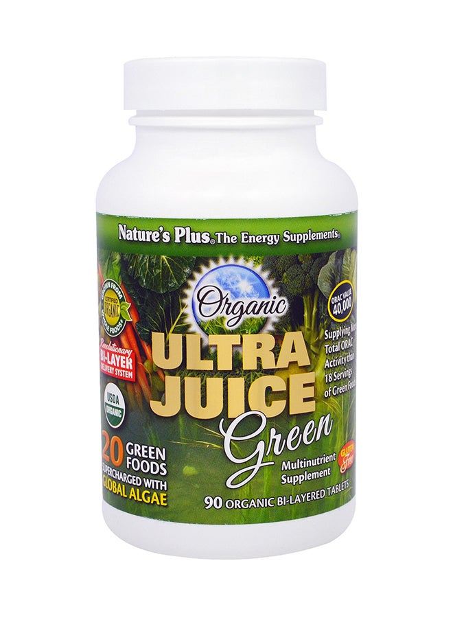Natures Plus Organic Ultra Juice Green Bi-Layered