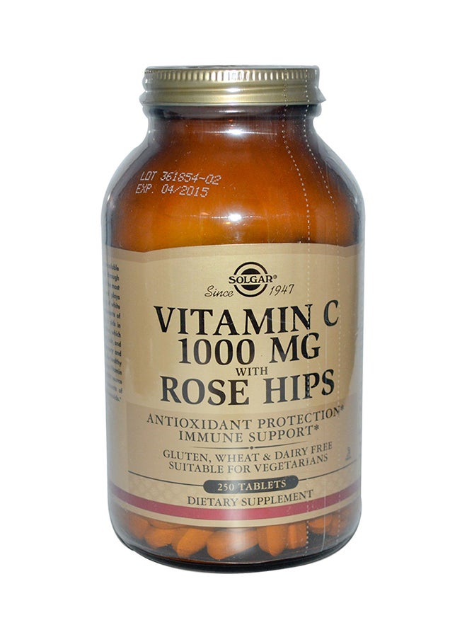 Solgar Vitamin C Rose Hips 250 Tablets