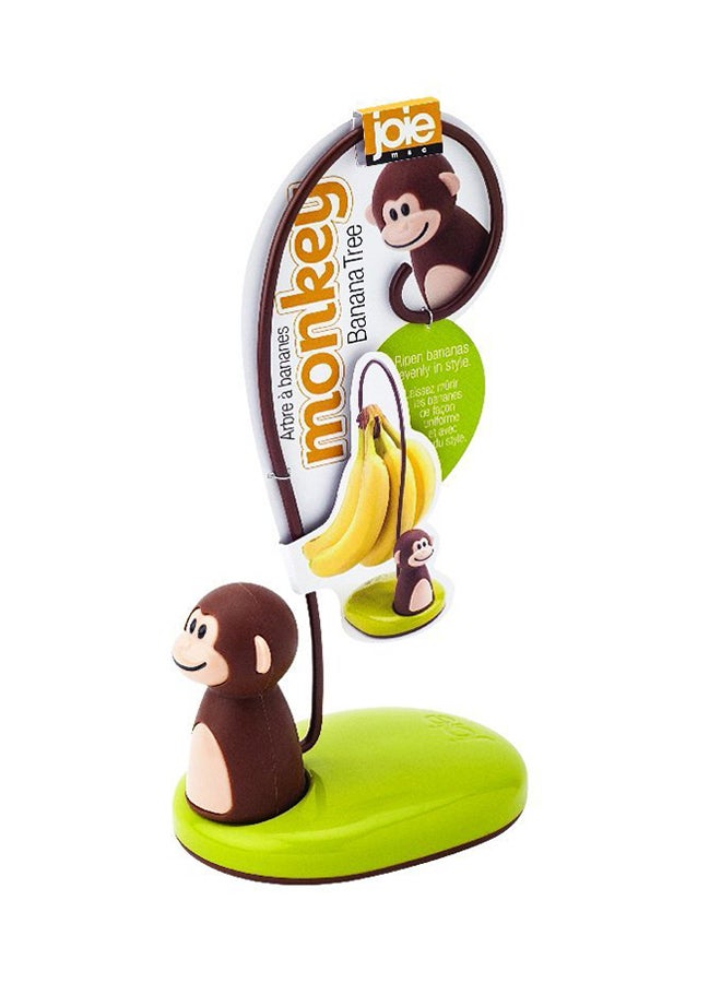 Monkey Shaped Banana Holder Brown/Green/Yellow 6x5x12inch - v1528310433/N15032601A_3