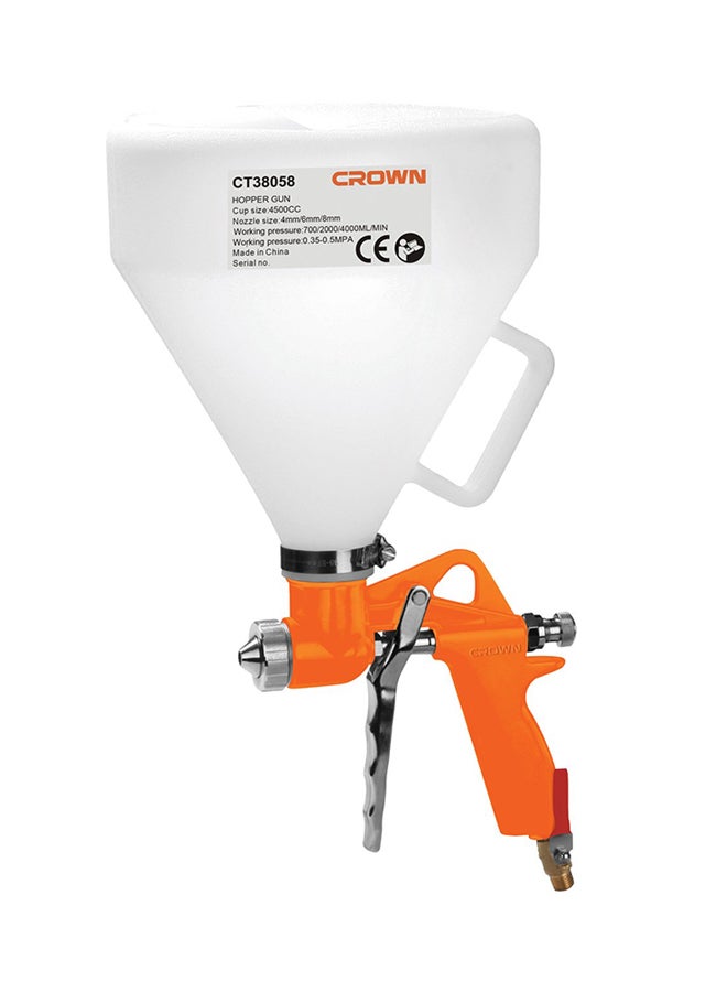 كراون مسدس لرش الطلاء أبيض/برتقالي