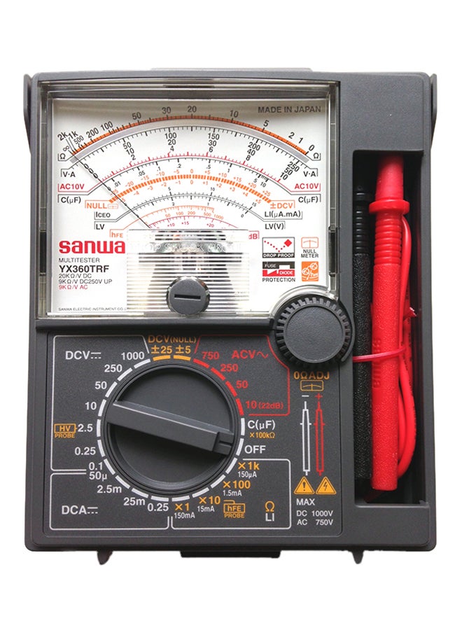 SANWA Analog Multitester Grey 129x159.5x41.5mm 
