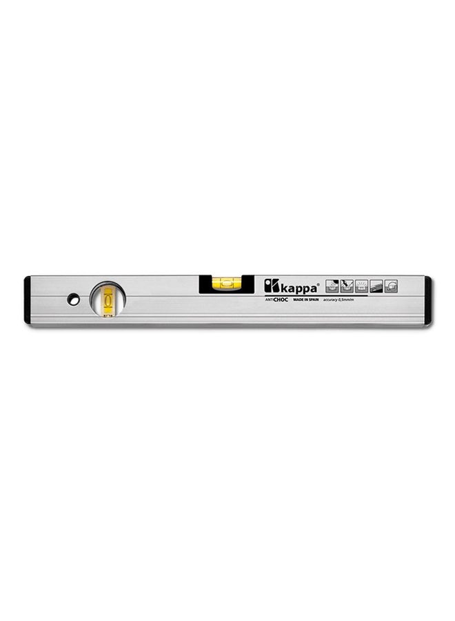 Kappa Aluminium Magnetic Spirit Level Silver 
