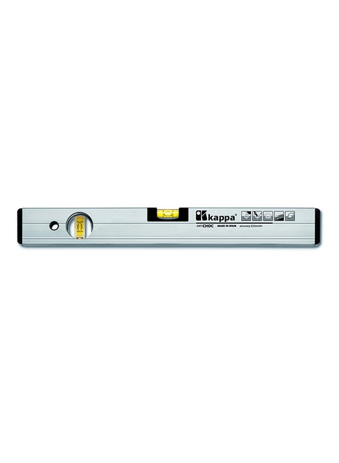 Kappa Magnetic Spirit Level Silver/Yellow/Black 40cm 