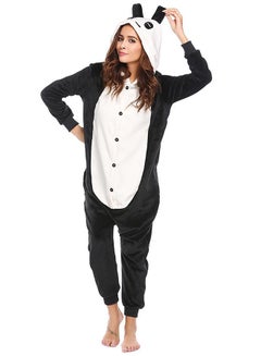 Generic Hooded Soft Fleece Animal Cartoon Adult Onesies Pyjamas Black  - Image 1