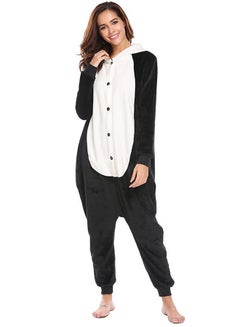 Generic Hooded Soft Fleece Animal Cartoon Adult Onesies Pyjamas Black  - Image 4