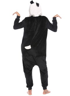 Generic Hooded Soft Fleece Animal Cartoon Adult Onesies Pyjamas Black  - Image 2
