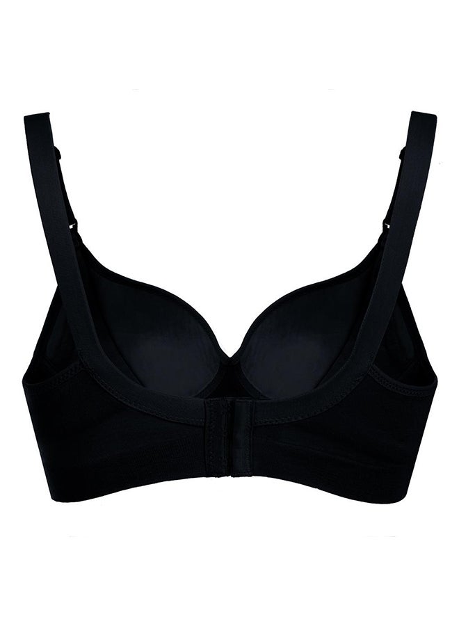 Adjustable Strap Nursing Maternity Bra Black  - Image 2