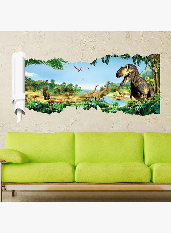 هوميان ملصق جداري على شكل حديقة الديناصورات الجوراسية أخضر/أزرق/بني 50x90Ø³Ù†ØªÙŠÙ…ØªØ± - Image 2