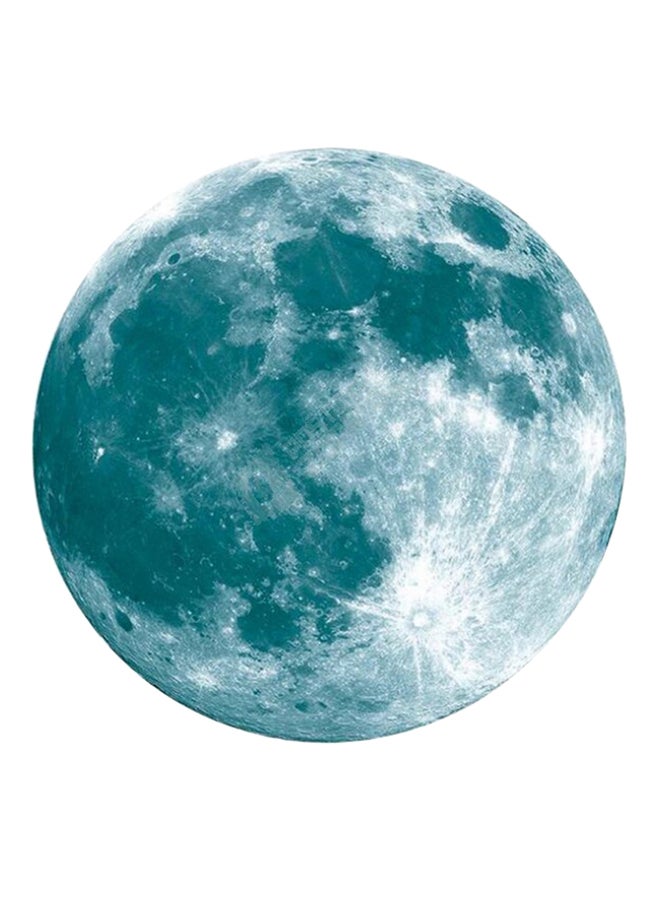 HOMEYAN - Luminous Moon Glow Wall Sticker Green 30x30centimeter - Image 1