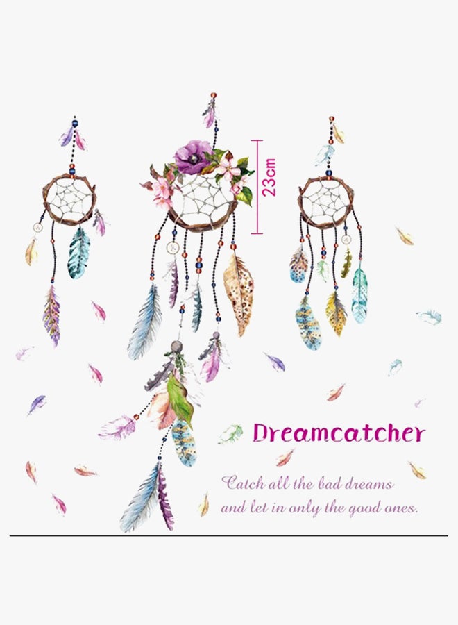 HOMEYAN - Colourful Feather Wall Sticker Multicolour 60x90centimeter - Image 1