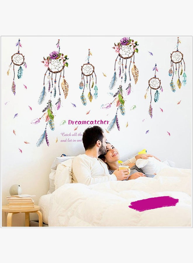 HOMEYAN - Colourful Feather Wall Sticker Multicolour 60x90centimeter - Image 1