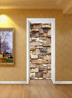 كياوكاي ملصق جداري ثلاثي الأبعاد بتصميم مجسم بيج/بني/رمادي 77x200Ø³Ù†ØªÙŠÙ…ØªØ±  - Image 2