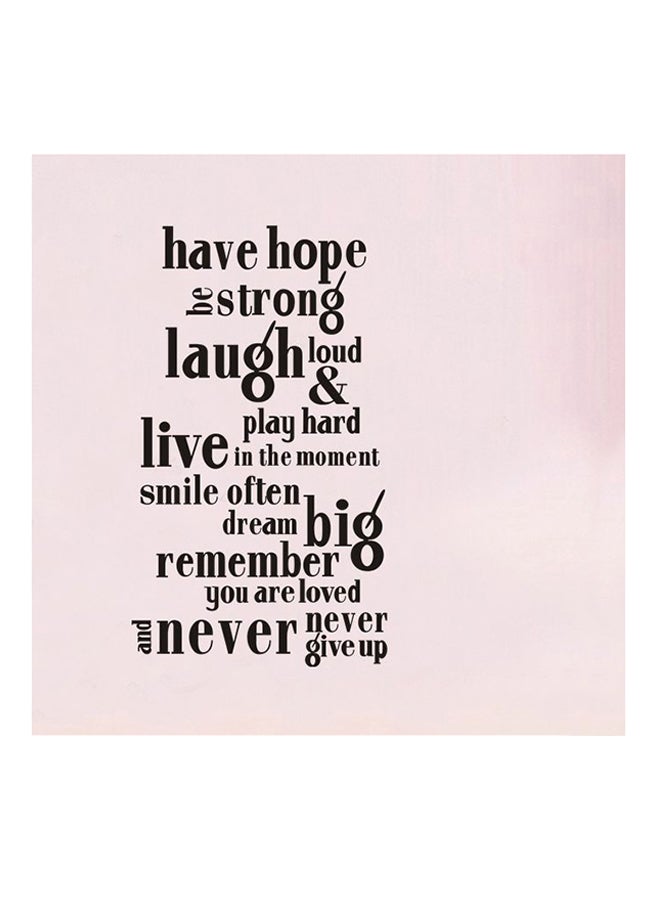 كياوكاي ملصق جداري مكتوب عليه Have Hope Be Strong أسود 60x100Ø³Ù†ØªÙŠÙ…ØªØ± - Image 1