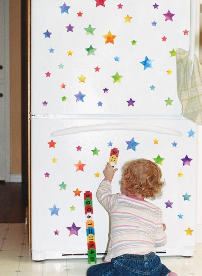 QiaoKai Star Shaped Wall Sticker Red/Green/Blue 50x45centimeter  - Image 3