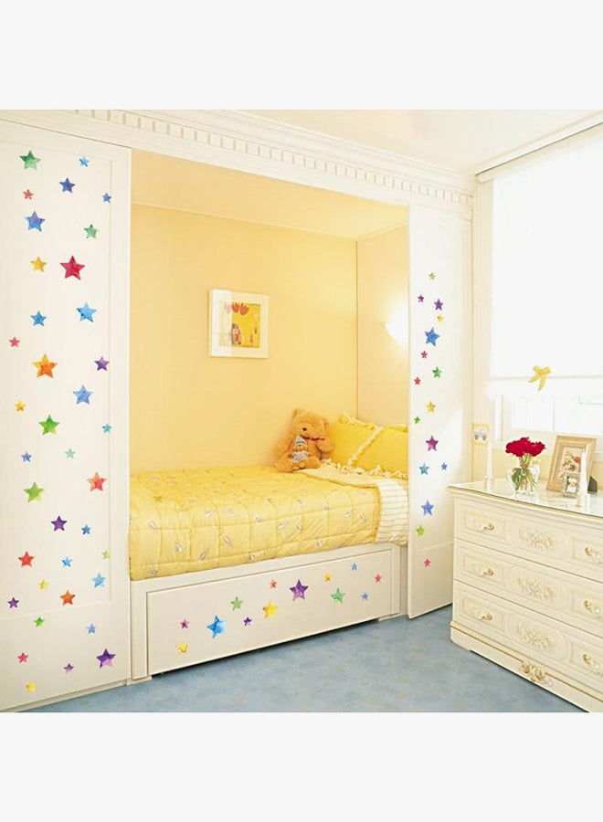 QiaoKai Star Shaped Wall Sticker Red/Green/Blue 50x45centimeter  - Image 4