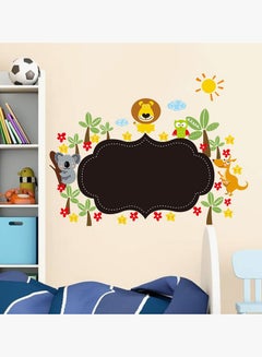 كياوكاي ملصق جداري بتصميم رسومات حيوانات كرتونية على سبورة بالطباشير أسود / أخضر / أحمر 30x90سم  - Image 2