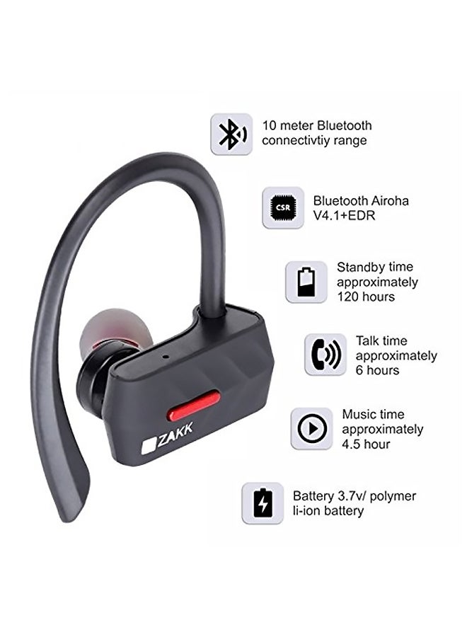 ZAKK Twins True Wireless In-Ear Earphones Black  - Image 3