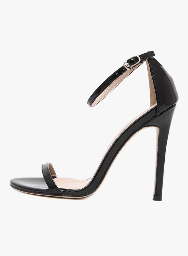 Ankle Strap High Heels Sandals Black  - Image 2